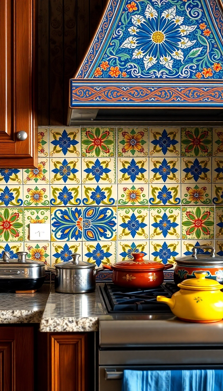 39 Old Mexican House Ideas to Spice Up Your Home Decor - 1. Vibrant Talavera Tiles