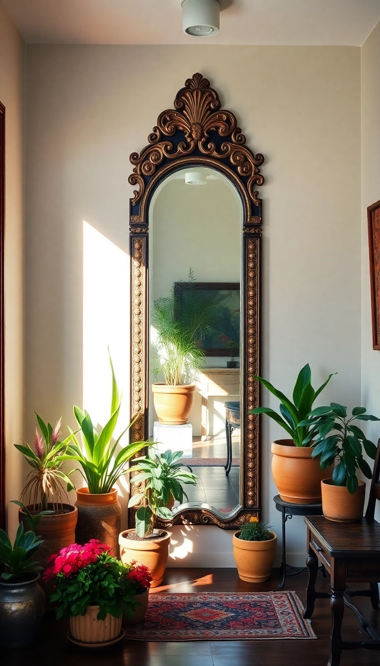 39 Old Mexican House Ideas to Spice Up Your Home Decor - 18. Vintage Mexican Mirrors