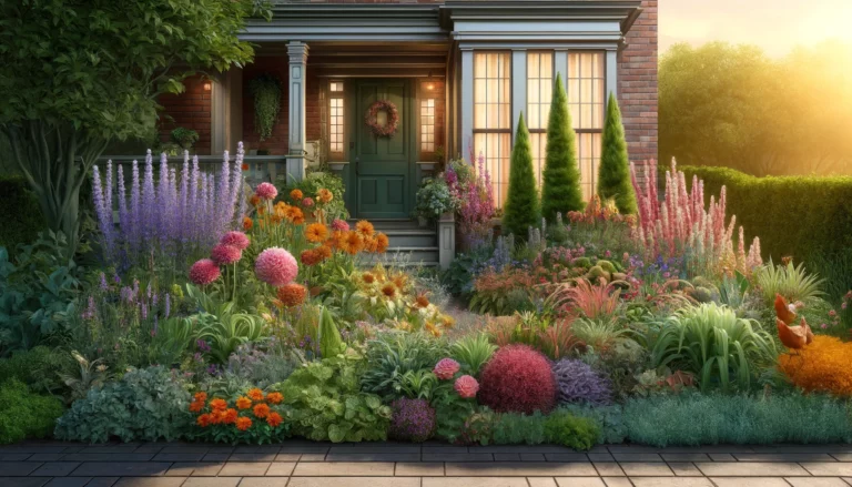 Blossoming Welcome: 9 Front Flower Bed Ideas to Enchant Your Entrance