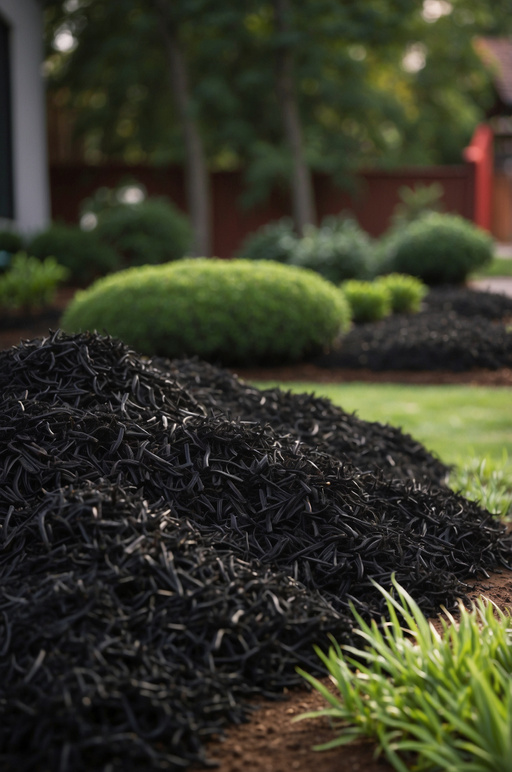 Black Mulch Landscaping Ideas