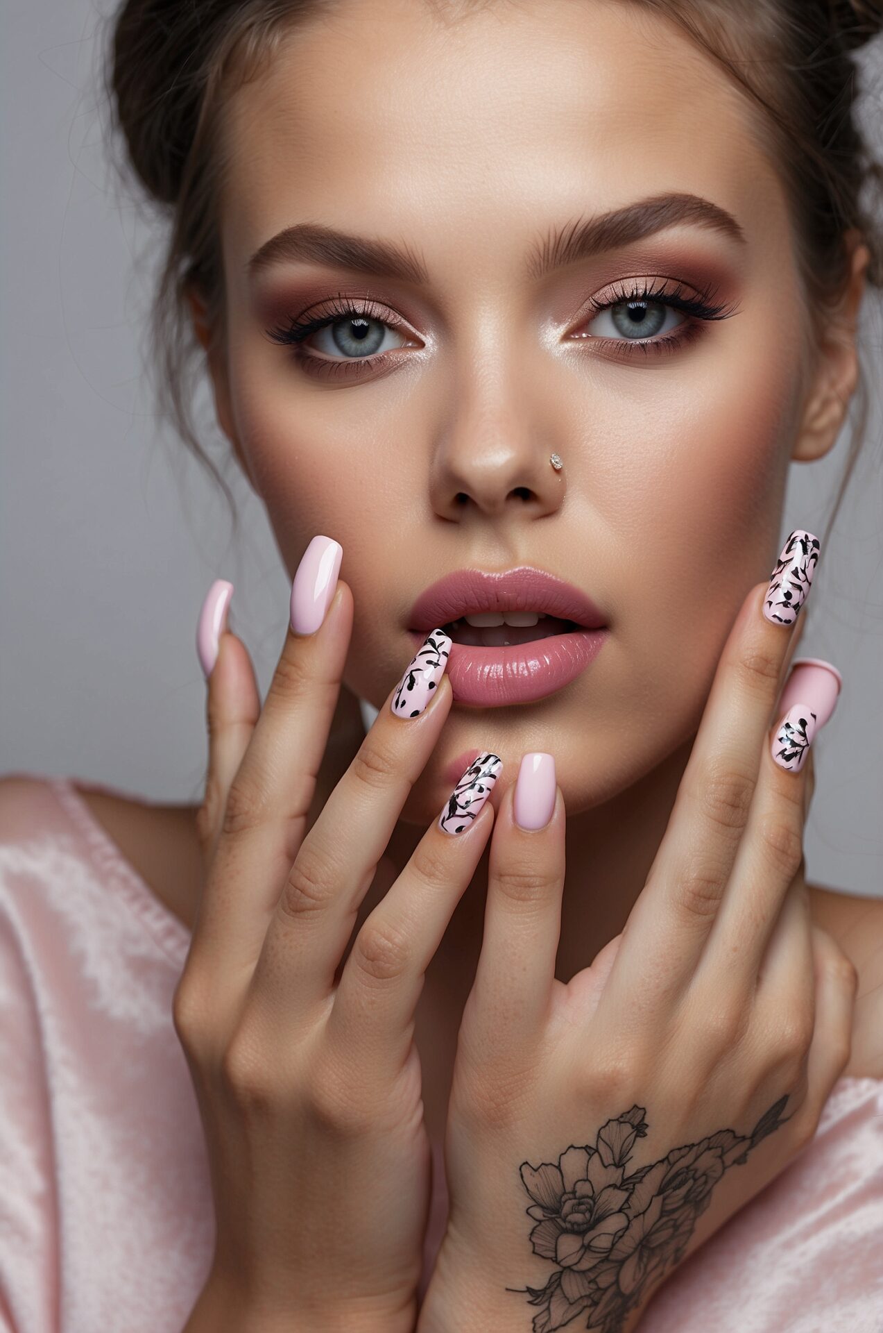 Girly Acrylic Nails