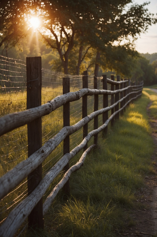 Wood and Wire Fence Ideas