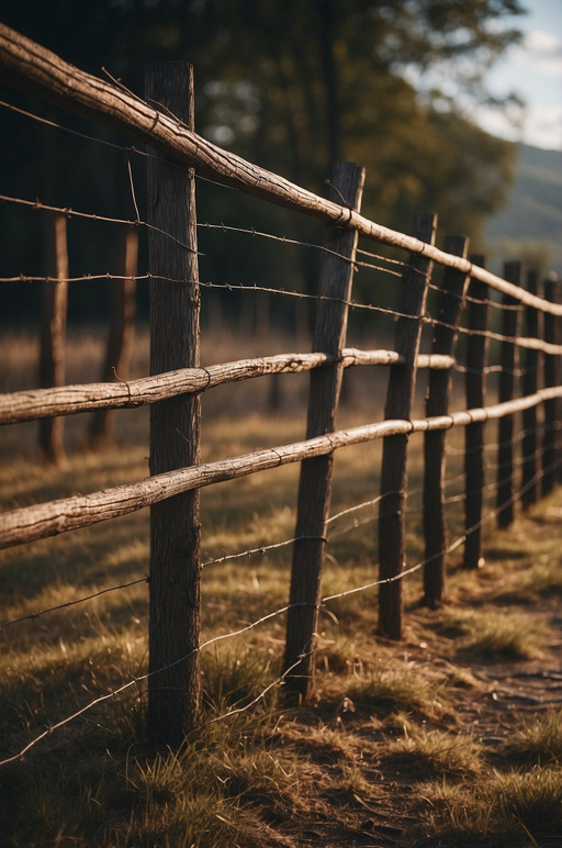 Wood and Wire Fence Ideas