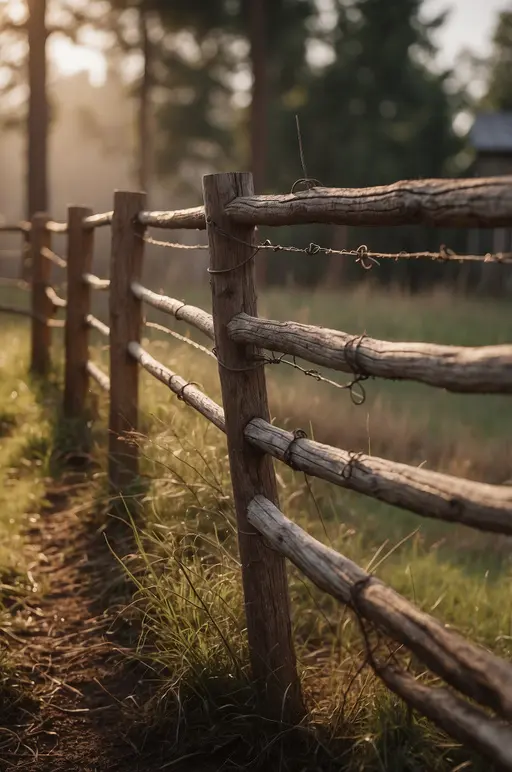 Wood and Wire Fence Ideas