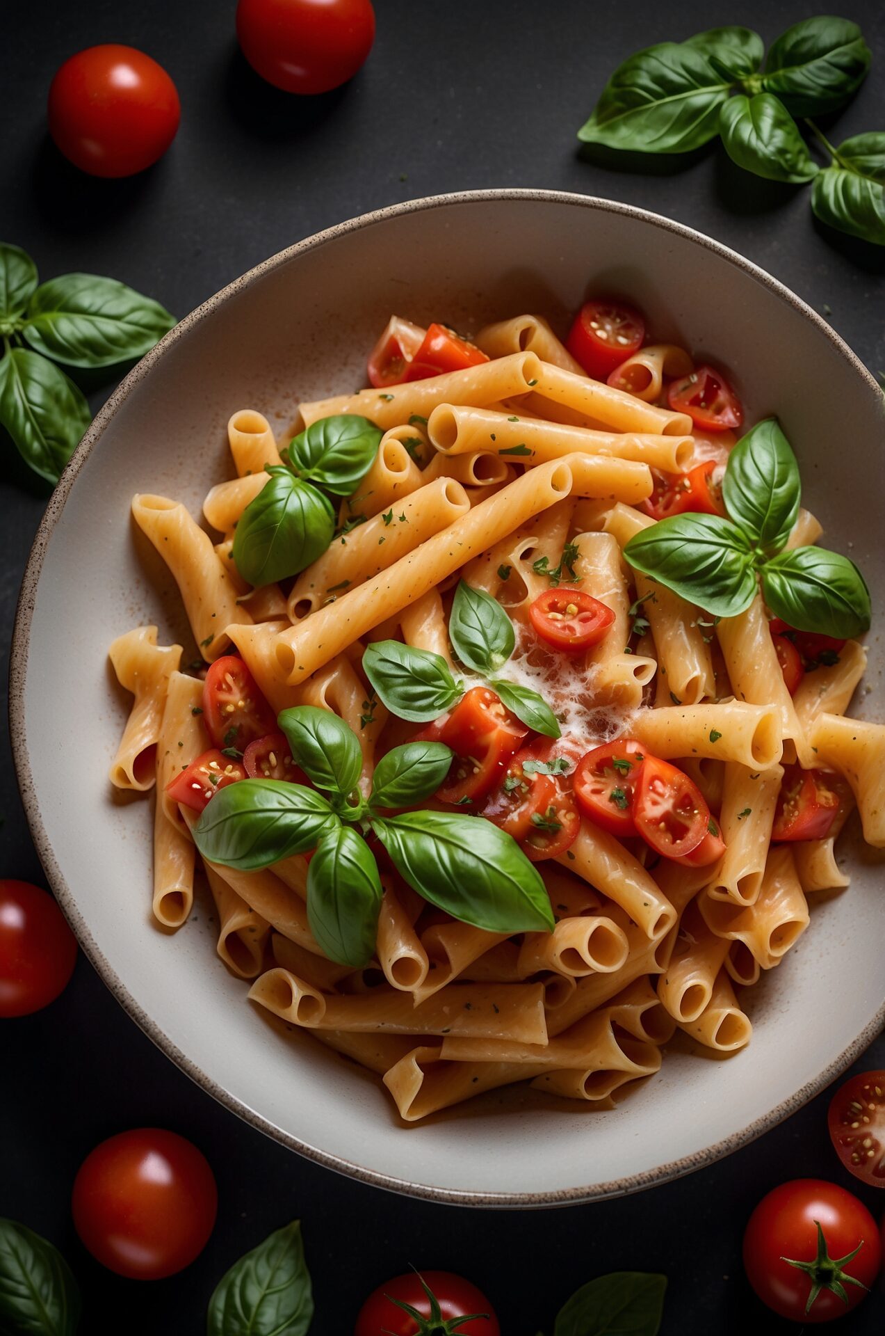 One-Pot Pasta with Tomatoes and Basil