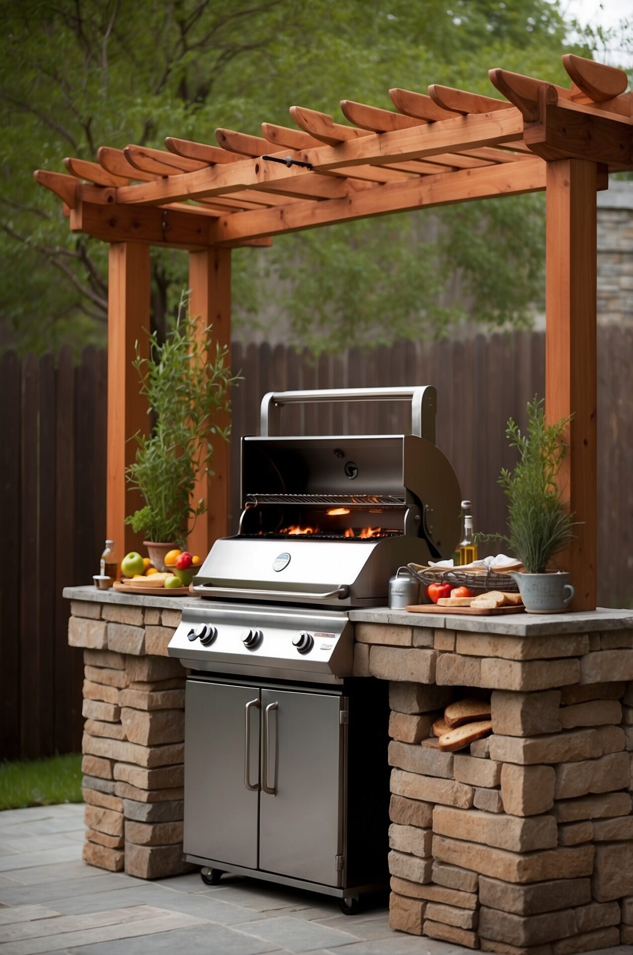 Outdoor Grill Station Ideas