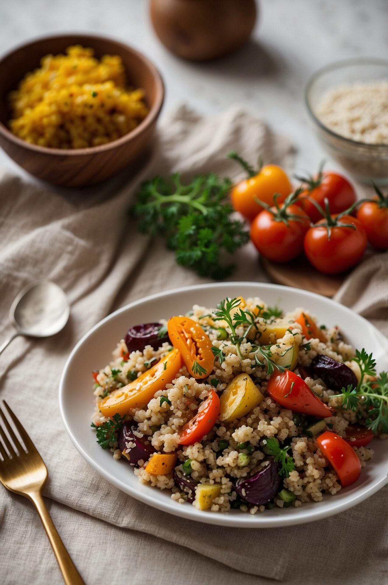 Quinoa Salad with Roasted Vegetables