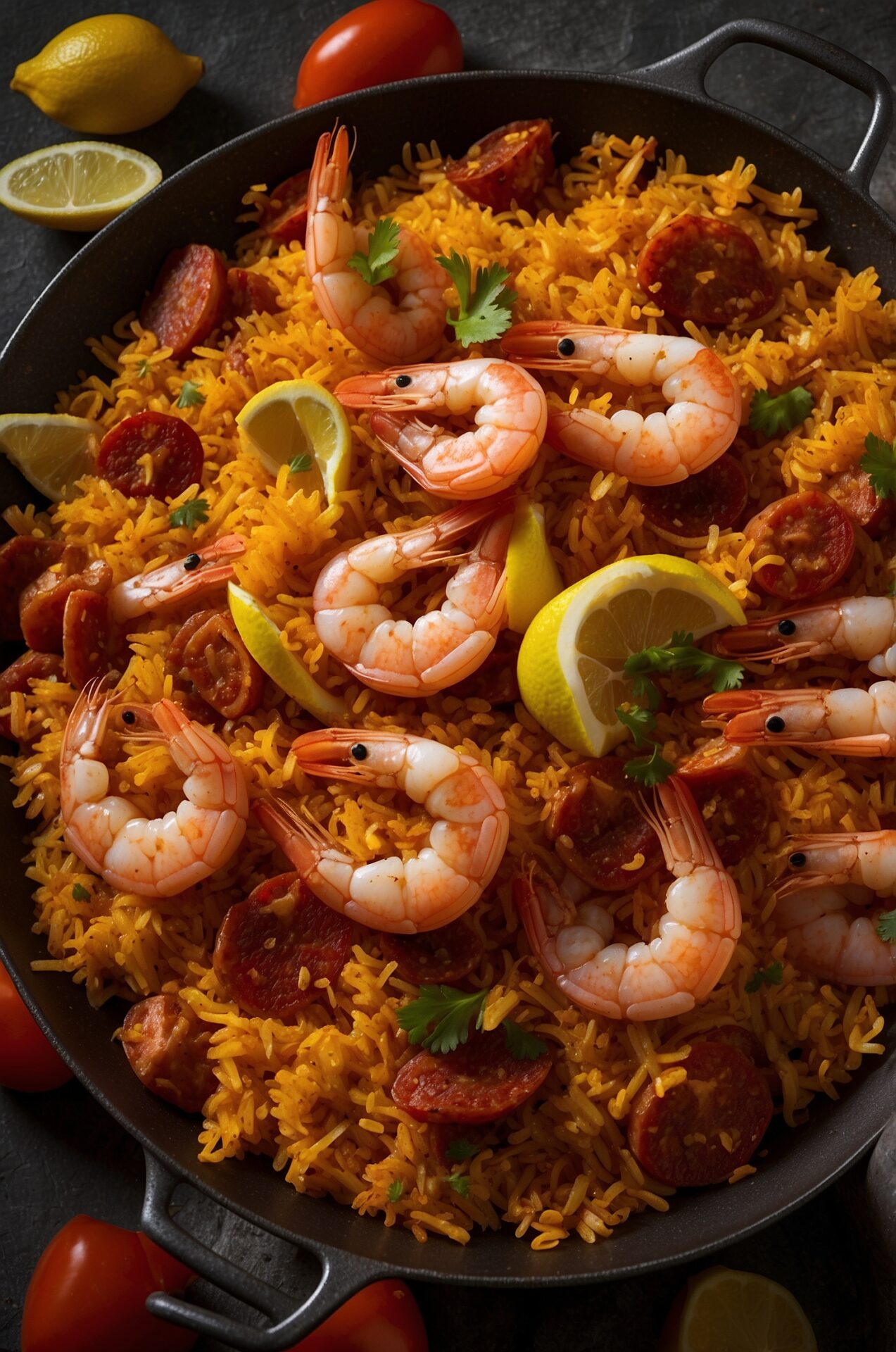 Shrimp and Chorizo Paella