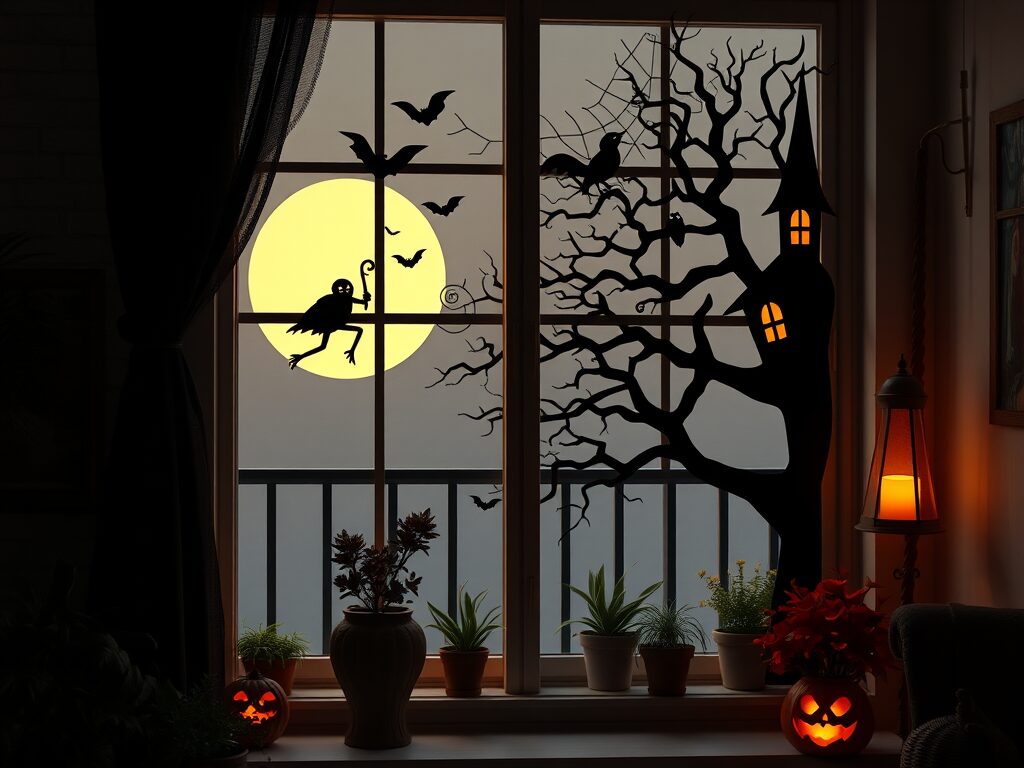 Image for Spooky Silhouette Window Decorations: