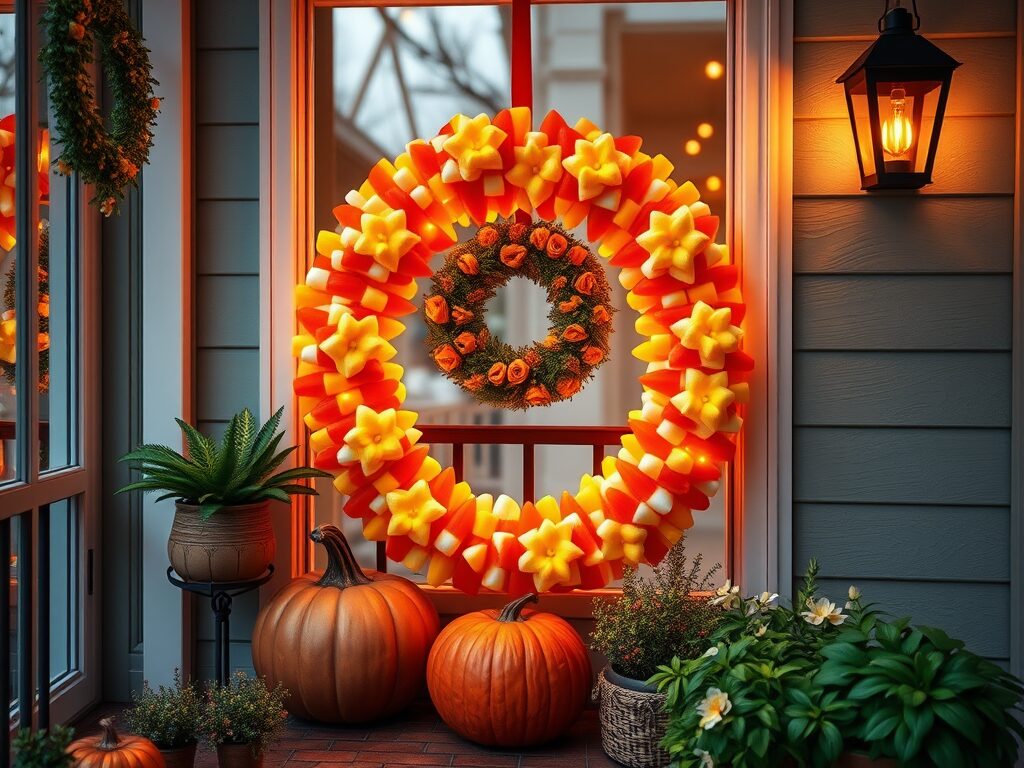 Image for Candy Corn Wreath