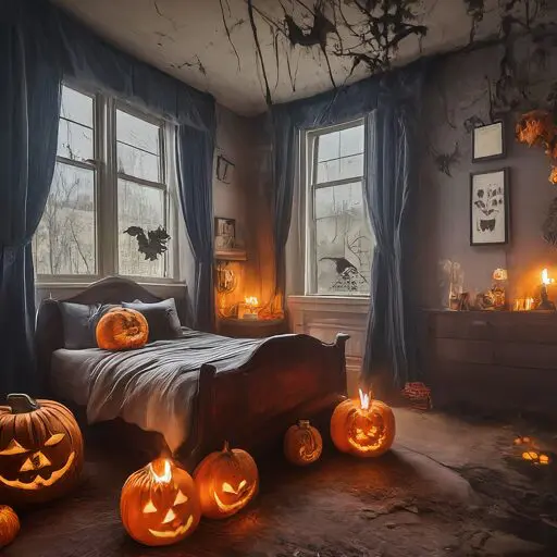 27 Spooky Halloween Bedroom Decor Ideas