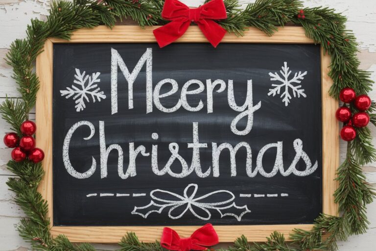 25 Christmas Chalkboard Art Ideas