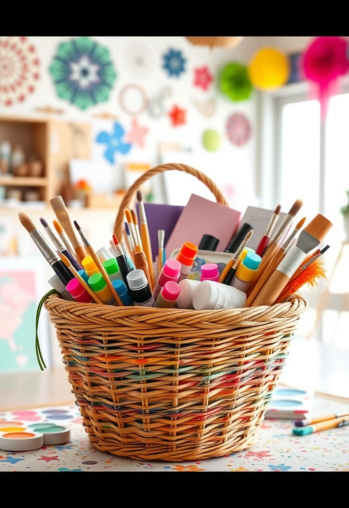 29 Creative School Auction Gift Basket Ideas That'll Make Your Fundraising Efforts Soar! - 11. DIY Home Decor Basket