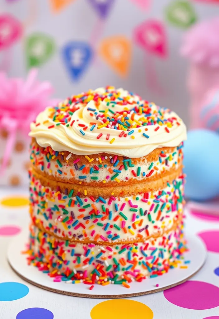 21 Grandma's Desserts That'll Make You Feel Like a Kid Again! - 16. Funfetti Cake