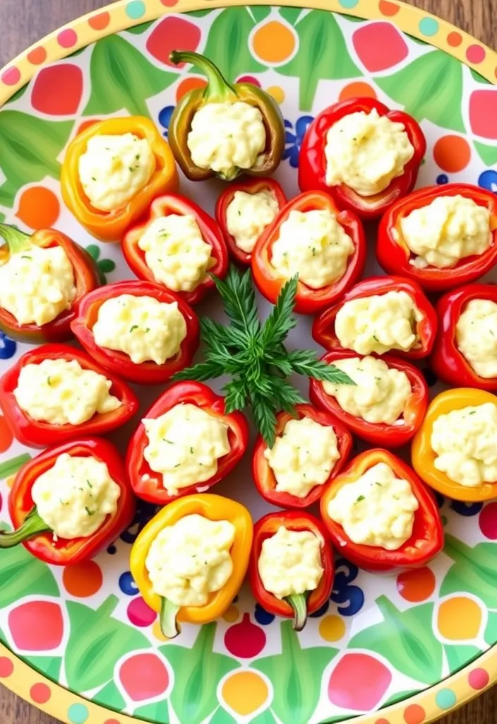 21 Easy Party Appetizers That Will Wow Your Guests (You Won't Believe #12!) - 14. Cheese Stuffed Peppers