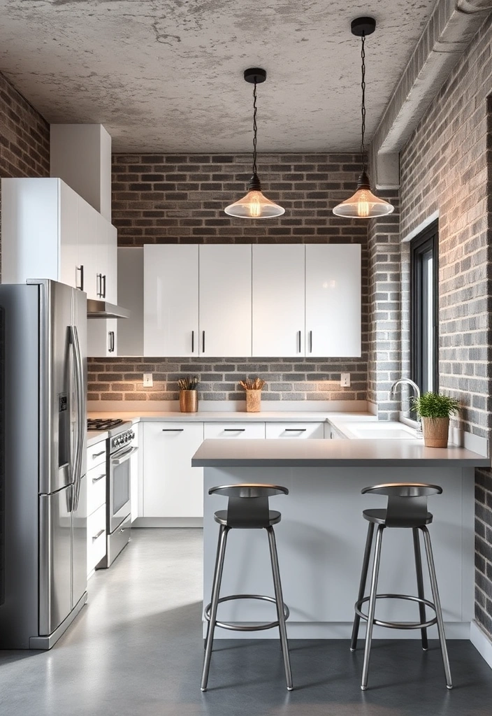 21 Stunning Grey and White Kitchen Ideas That Will Transform Your Space! - 3. Industrial Chic