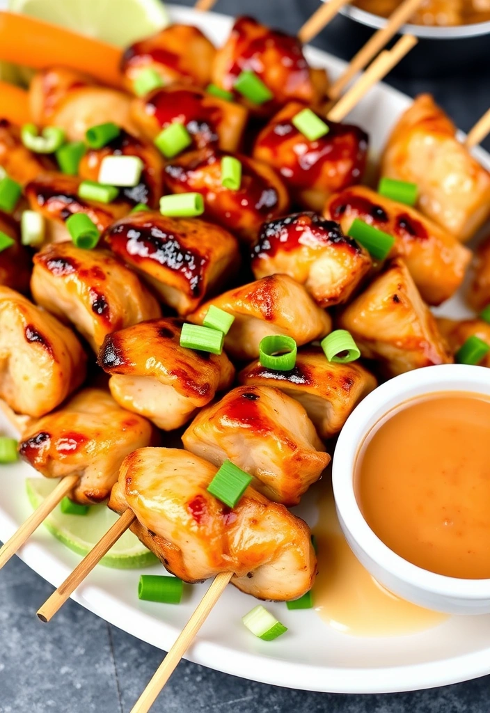 23 Crockpot Appetizer Ideas That Will Steal the Show (Your Guests Will Beg for the Recipes!) - 10. Teriyaki Chicken Skewers