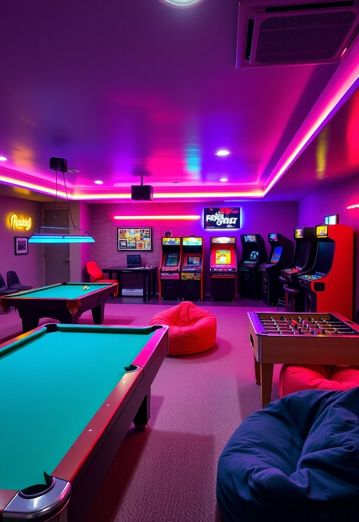 22 Basement Ideas That Will Transform Your Space Into a Cozy Retreat (You Won't Believe #10!) - 4. Game Room Extravaganza