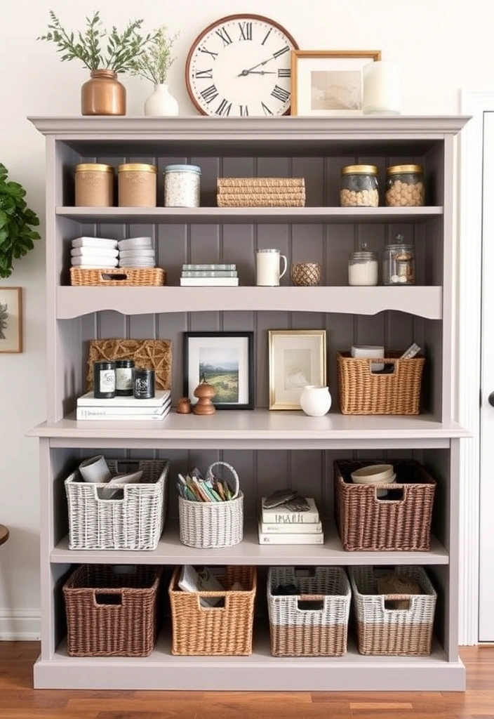 26 Hutch Redo Ideas That Will Transform Your Space (You Won't Believe #14!) - 16. Smart Storage Solutions