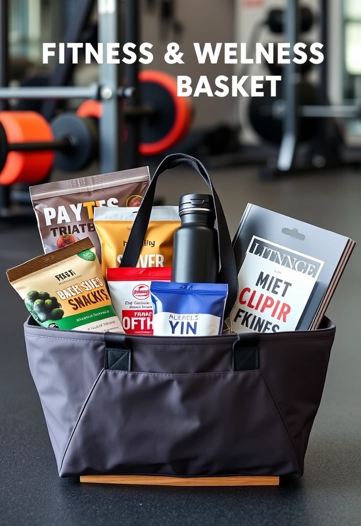 20 Homemade Gift Baskets That Will Leave Your Friends Speechless! - 14. Fitness Wellness Basket