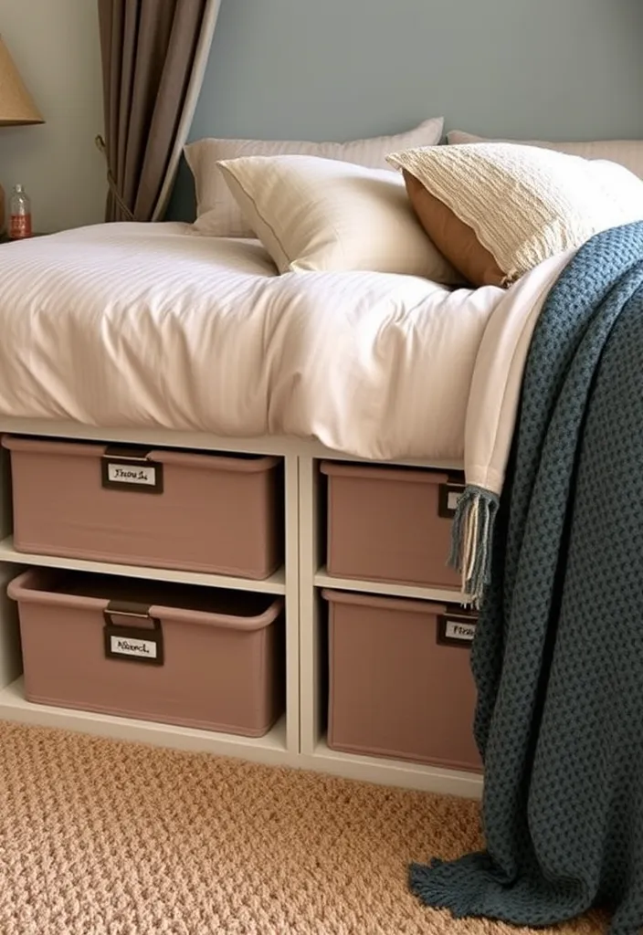 21 DIY Creative Storage Ideas for Small Spaces That'll Blow Your Mind! - 2. Under-Bed Storage Solutions