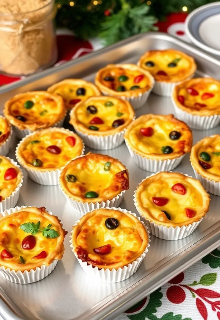 24 Potluck Dishes Ideas That Will Steal the Show at Your Next Gathering! - 7. Mini Quiches