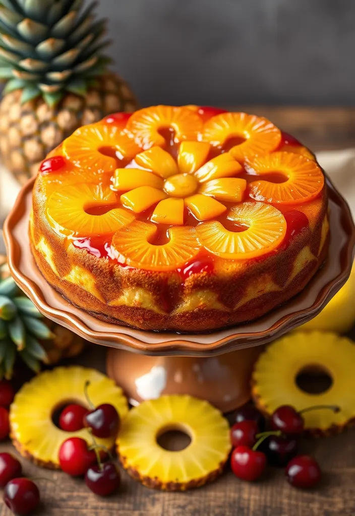 21 Grandma's Desserts That'll Make You Feel Like a Kid Again! - 15. Pineapple Upside-Down Cake