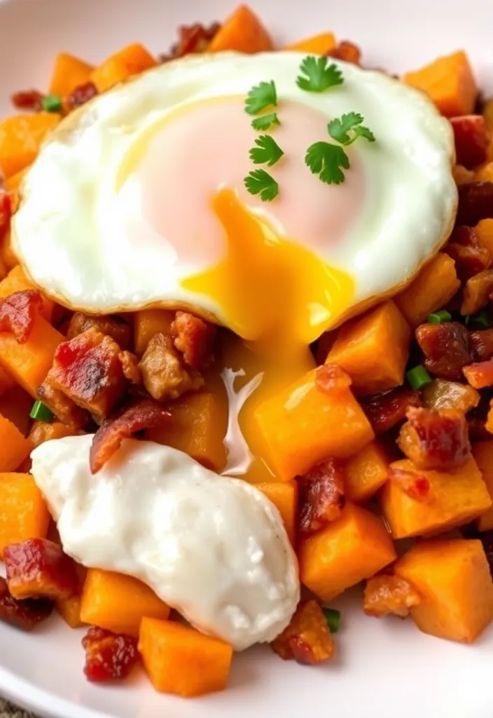 22 Genius Ways to Cook Bacon in the Oven (and Keep Your Kitchen Mess-Free!) - 11. Sweet Potato & Bacon Hash