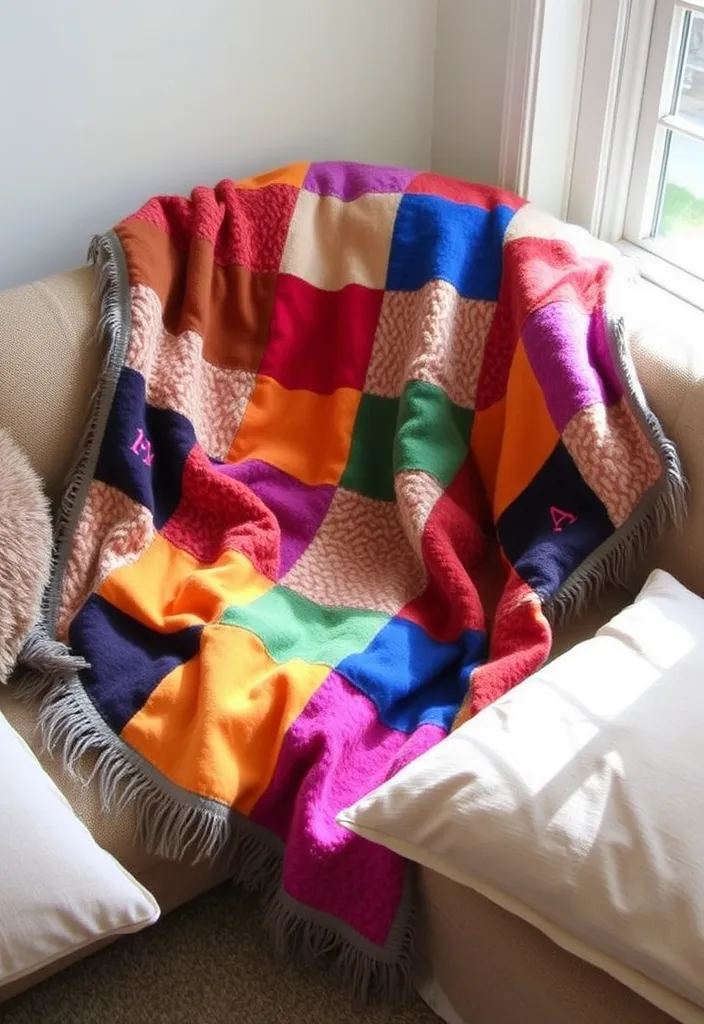 23 Homemade Valentine Gift Ideas for Him That Will Make His Heart Melt! - 9. Customized Blanket with His Favorite Colors