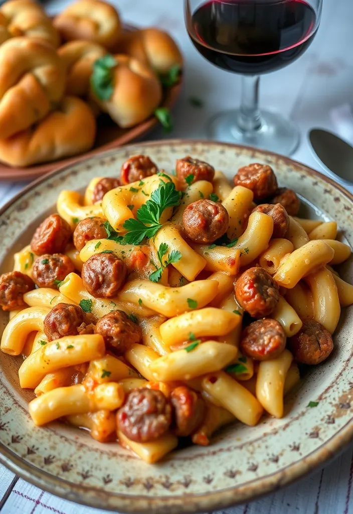 20 Easy Crockpot Mac & Cheese Recipes That Are Simply Delicious! - 6. Italian Sausage Mac & Cheese