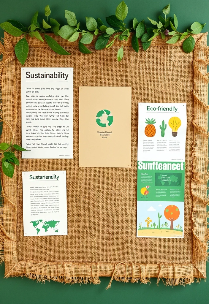 28 Unique Bulletin Board Ideas for Teachers' Classrooms That Will Inspire Every Student! - 12. Eco-Friendly Board: Sustainability Focus