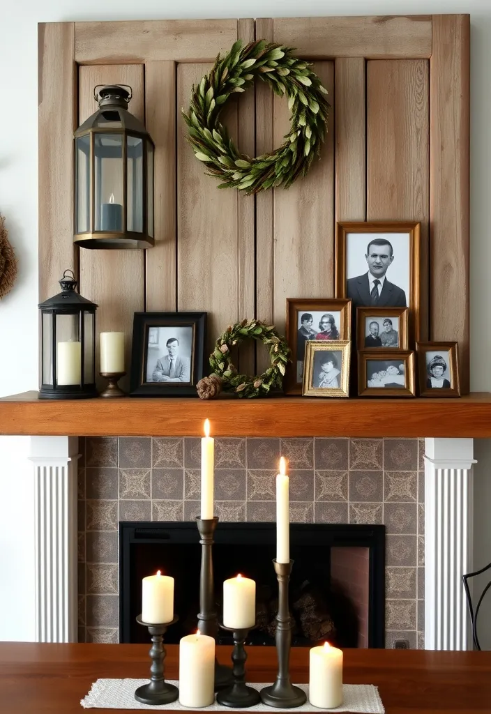 26 Farmhouse Fireplace Ideas That'll Make Your Home Feel Like a Cozy Retreat! - 3. Vintage Farmhouse Mantel