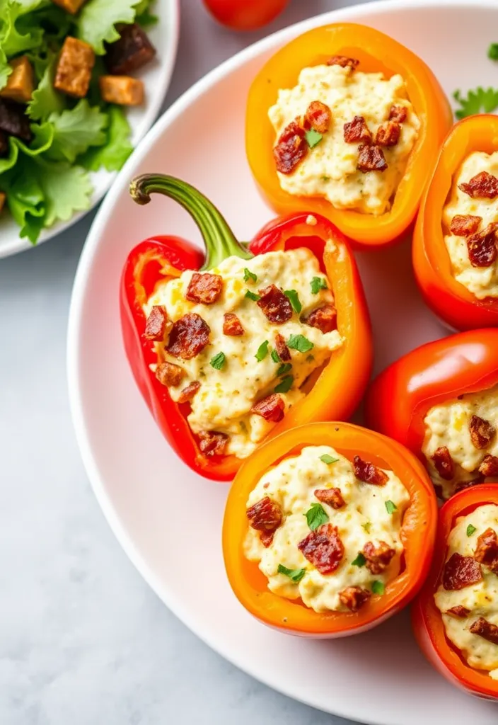 22 Genius Ways to Cook Bacon in the Oven (and Keep Your Kitchen Mess-Free!) - 12. Bacon & Cheese Stuffed Peppers