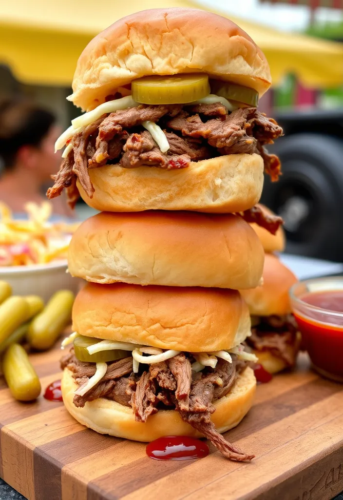 22 BBQ Food Ideas That Will Make Your Summer Parties Unforgettable! - 7. Beef Brisket Sliders