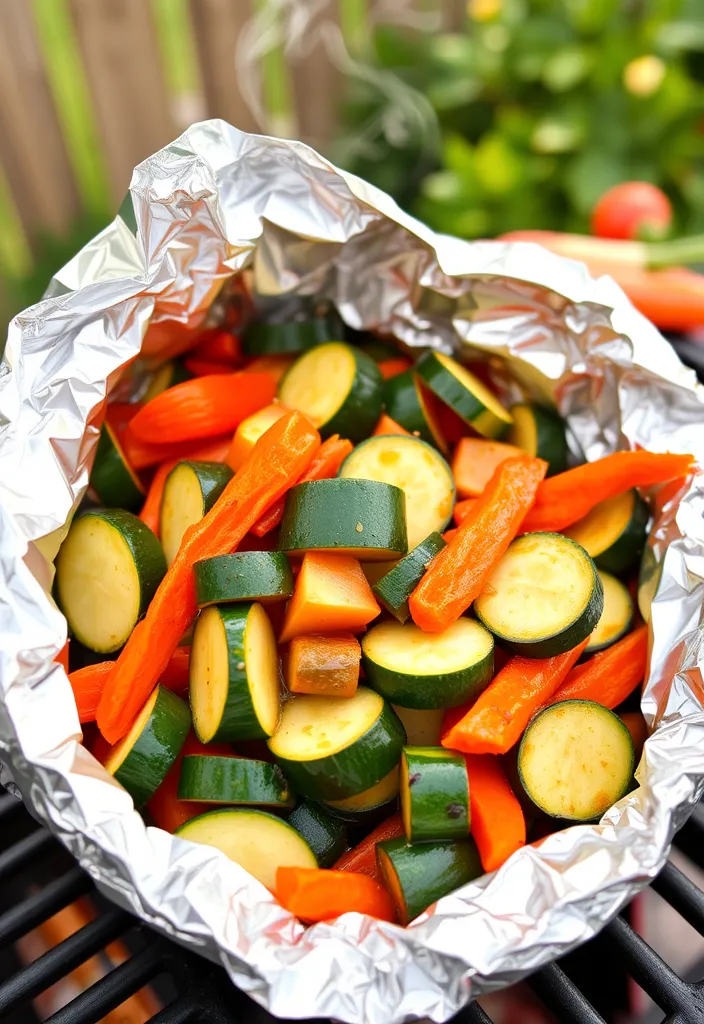 20 Foil Packet Meals You’ll Wish You Discovered Sooner (Perfect for Grilling!) - 8. Garlic Herb Veggie Medley