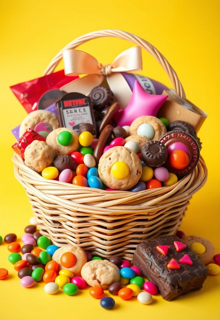 29 Creative School Auction Gift Basket Ideas That'll Make Your Fundraising Efforts Soar! - 8. Sweet Tooth Basket