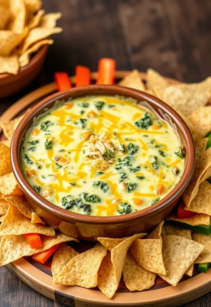 24 Potluck Dishes Ideas That Will Steal the Show at Your Next Gathering! - 2. Cheesy Spinach-Artichoke Dip