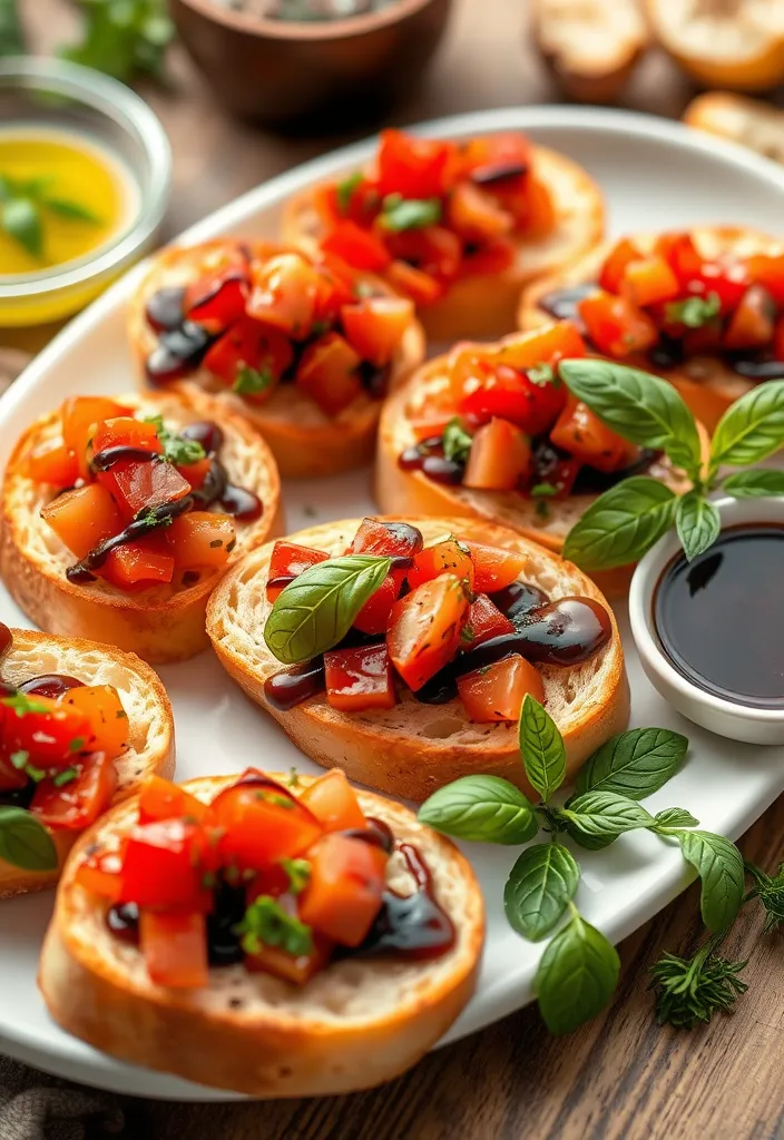 21 Easy Party Appetizers That Will Wow Your Guests (You Won't Believe #12!) - 9. Bruschetta