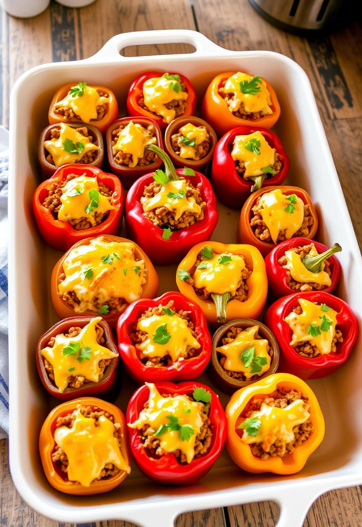 24 Velveeta Recipes You Can Whip Up in 30 Minutes or Less (Your Family Will Love #12!) - 4. Velveeta Stuffed Peppers