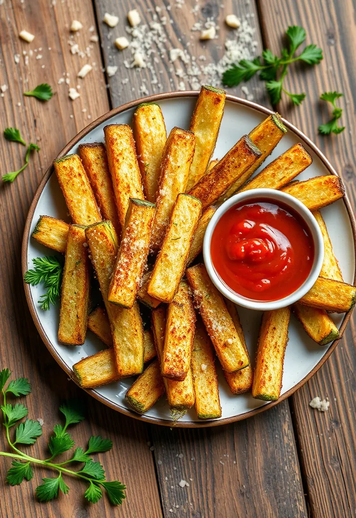 26 Easy Dinner Recipes Your Family Will Crave (You Won't Believe #15!) - 8. Oven-Baked Parmesan Zucchini Fries