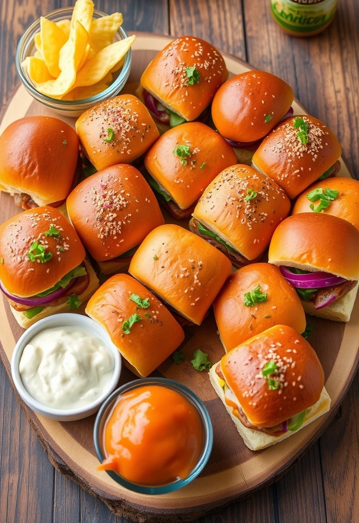 24 Easy Pleasy Snacks for Game Day Parties (You Won't Believe #11!) - 3. Mini Sliders