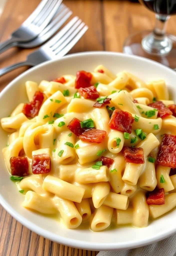 24 Velveeta Recipes You Can Whip Up in 30 Minutes or Less (Your Family Will Love #12!) - 17. Velveeta and Bacon Pasta