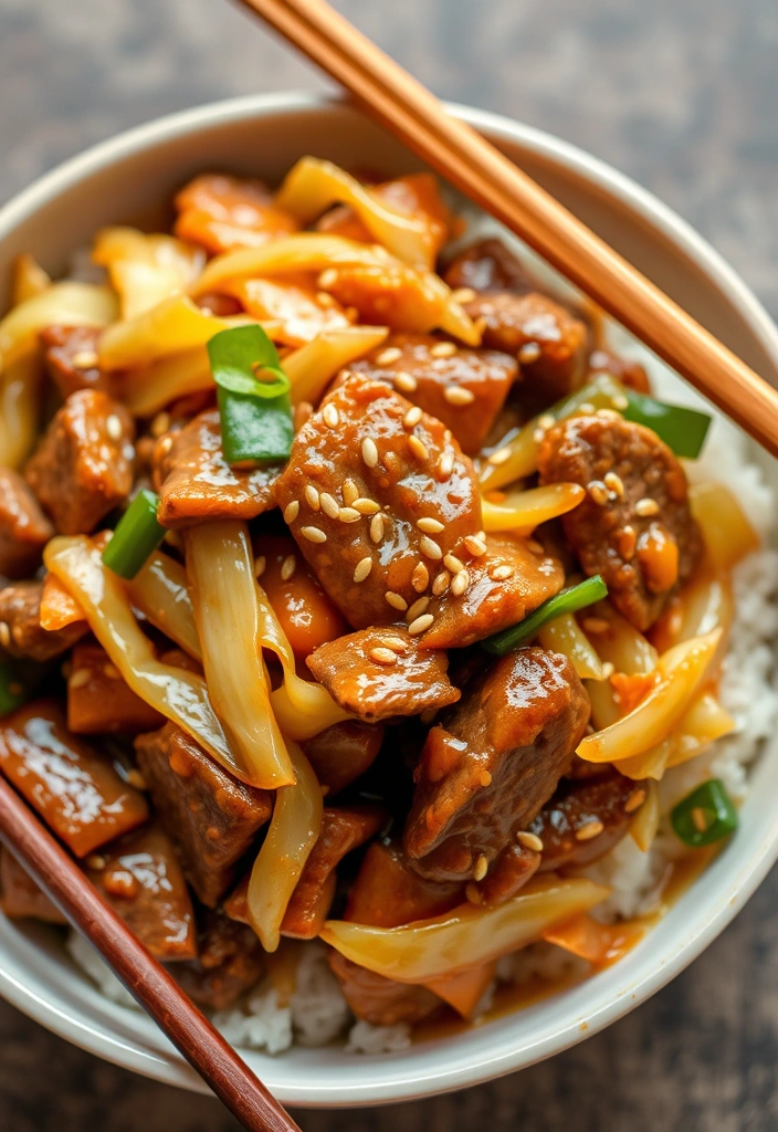 27 Ground Beef Recipes for Dinner That'll Make You the Family Hero! - 19. Beef and Cabbage Stir-Fry