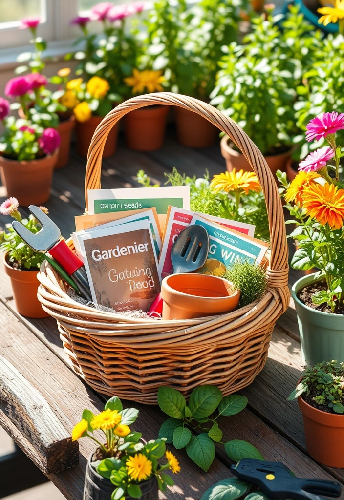 29 Creative School Auction Gift Basket Ideas That'll Make Your Fundraising Efforts Soar! - 2. Gardening Delight Basket