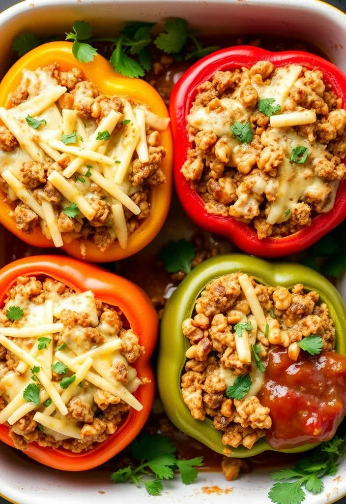 26 Easy Dinner Recipes Your Family Will Crave (You Won't Believe #15!) - 6. Stuffed Bell Peppers