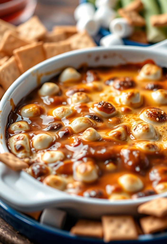 24 Easy Pleasy Snacks for Game Day Parties (You Won't Believe #11!) - 15. S'mores Dip