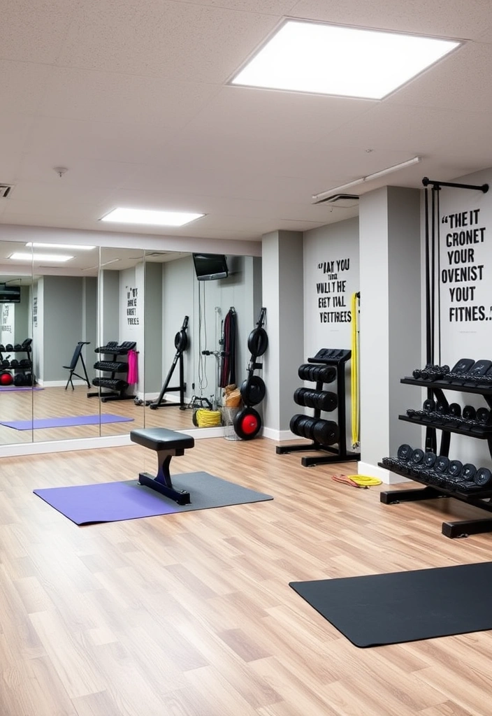 22 Basement Ideas That Will Transform Your Space Into a Cozy Retreat (You Won't Believe #10!) - 15. Modern Fitness Studio