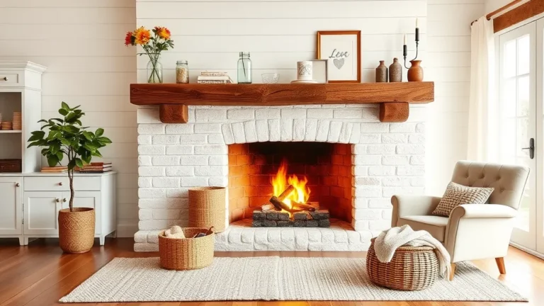 26 Farmhouse Fireplace Ideas That’ll Make Your Home Feel Like a Cozy Retreat!