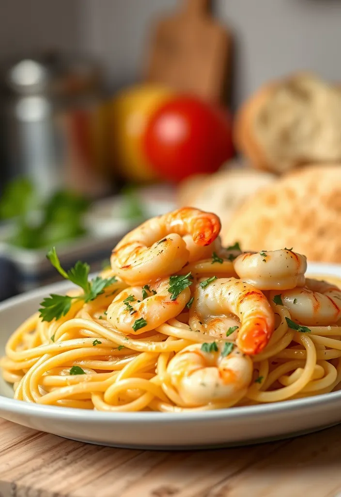 26 Easy Dinner Recipes Your Family Will Crave (You Won't Believe #15!) - 16. Garlic Butter Shrimp Pasta