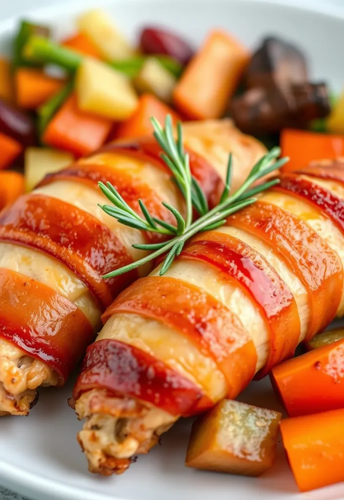 22 Genius Ways to Cook Bacon in the Oven (and Keep Your Kitchen Mess-Free!) - 8. Bacon-Wrapped Chicken Breasts